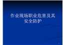 作業(yè)現(xiàn)場職業(yè)危害及其安全防護