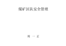 煤礦區(qū)隊安全管理