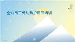 企業(yè)員工勞動防護用品培訓